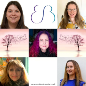 Image shows 5 adult women - the team who work at Emotional Respite.