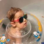 Niamh age 3 years wearing a supportive neck ring