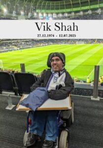 Vik at a football match