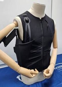 Elevex prototype of the wearable option upper arm section 