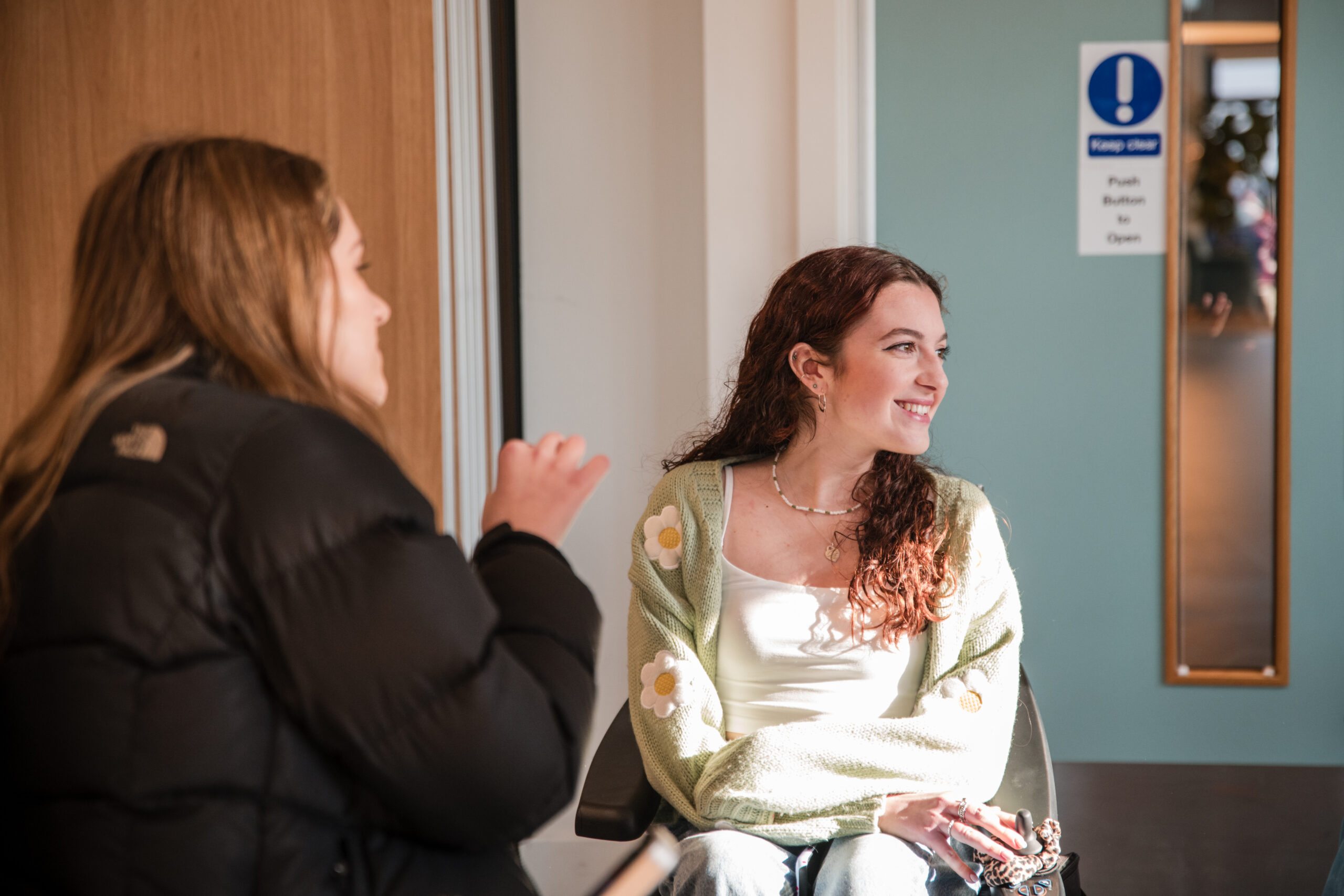 Image shows Molly attending our adults perspective workshop
