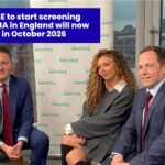Wes Streeting, Jesy Nelson & Giles Lomax in TV studio