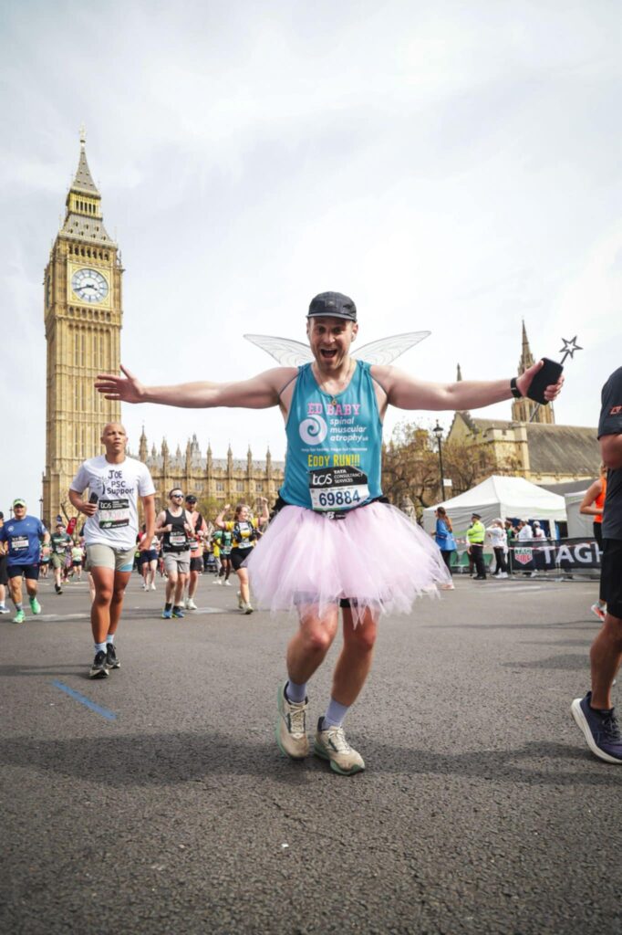 London Marathon runner at Big Ben